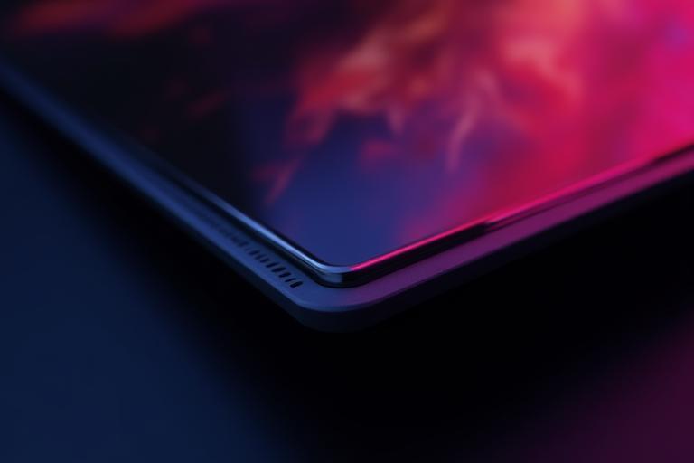 Ultra-thin 4K OLED panel close-up