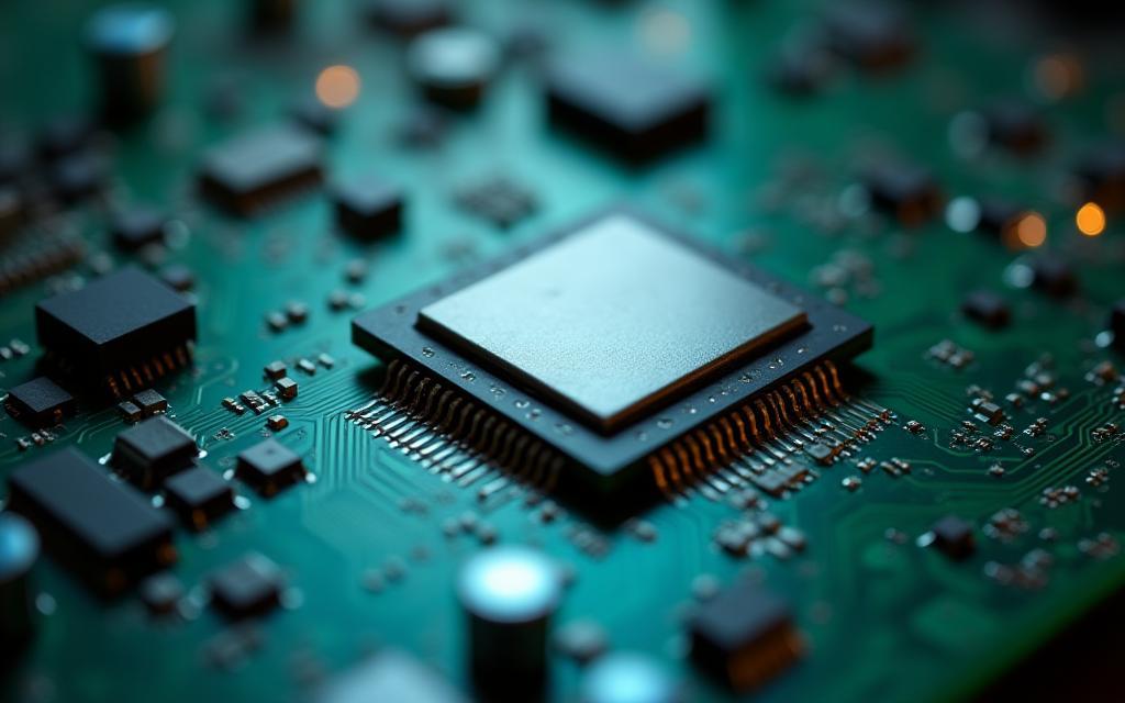 SmartTV circuit board showcasing advanced chipset